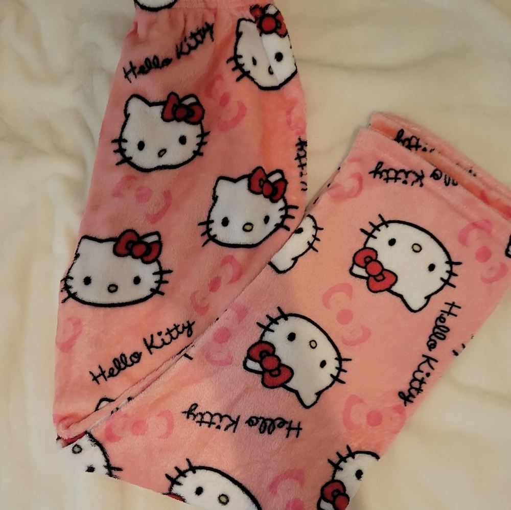 Hello Kitty Pink Pajama Pants. Kids Size L/XL. Great Condition.